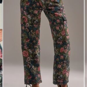 Akira floral rhinestone pants